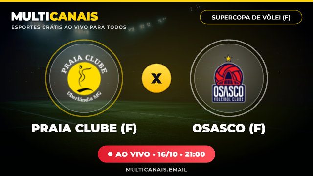 Banner Praia Clube (F) x Osasco (F)
