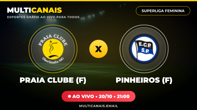 Banner Praia Clube (F) x Pinheiros (F)