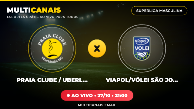 Banner Praia Clube / Uberlândia x Viapol/Vôlei São José