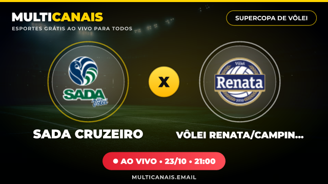 Banner Sada Cruzeiro x Vôlei Renata/Campinas