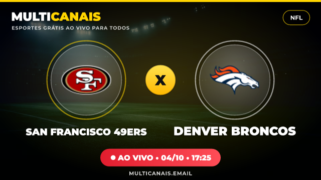 Banner San Francisco 49ers x Denver Broncos