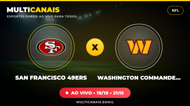 Banner San Francisco 49ers x Washington Commanders