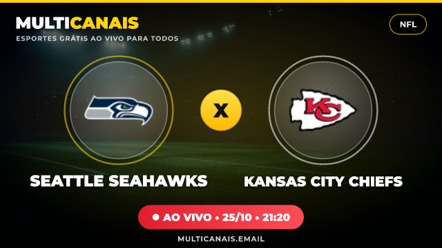 Banner Seattle Seahawks x Kansas City Chiefs