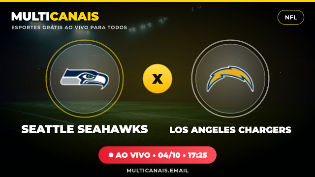 Banner Seattle Seahawks x Los Angeles Chargers