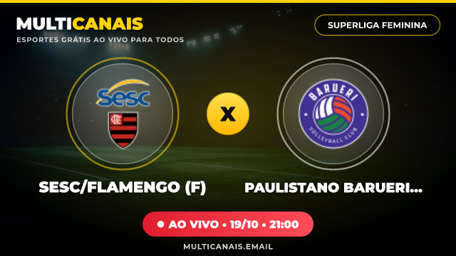Banner Sesc/Flamengo (F) x Paulistano Barueri (F)