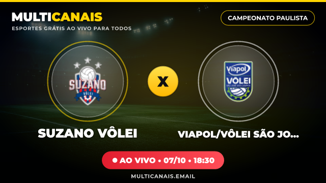 Banner Suzano Vôlei x Viapol/Vôlei São José