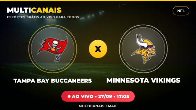 Banner Tampa Bay Buccaneers x Minnesota Vikings