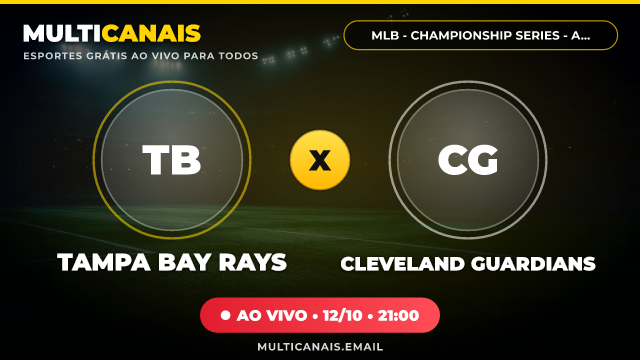 Banner Tampa Bay Rays x Cleveland Guardians
