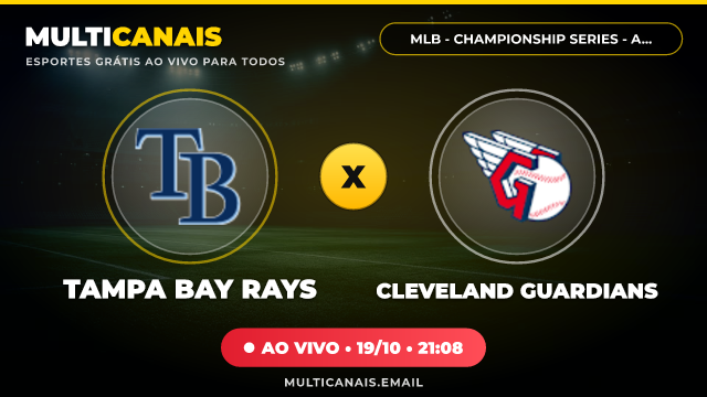 Banner Tampa Bay Rays x Cleveland Guardians
