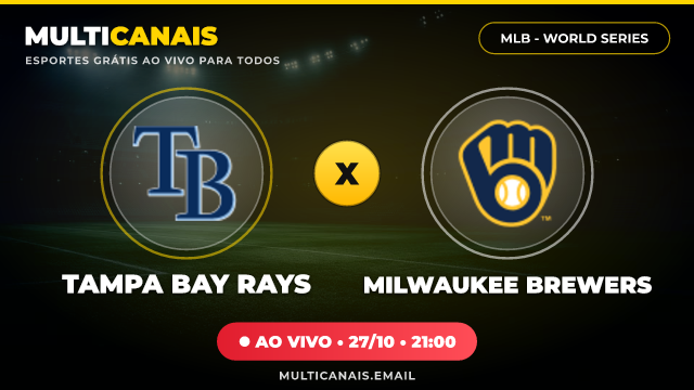 Banner Tampa Bay Rays x Milwaukee Brewers