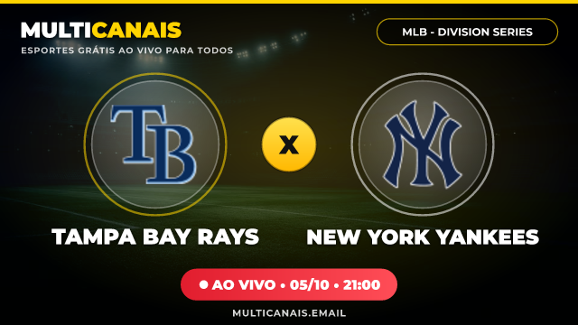 Banner Tampa Bay Rays x New York Yankees