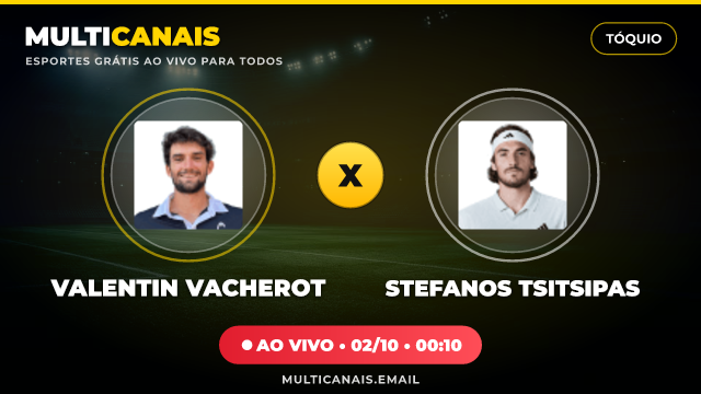 Banner Valentin Vacherot x Stefanos Tsitsipas