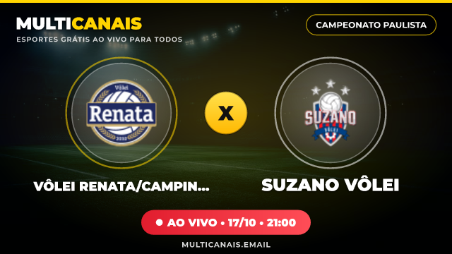 Banner Vôlei Renata/Campinas x Suzano Vôlei