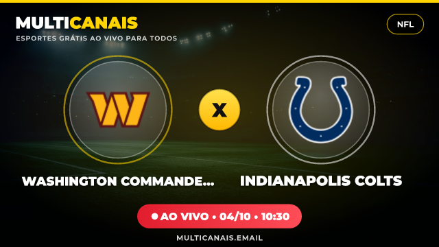 Banner Washington Commanders x Indianapolis Colts
